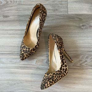Leopard Pointy Toe Heels